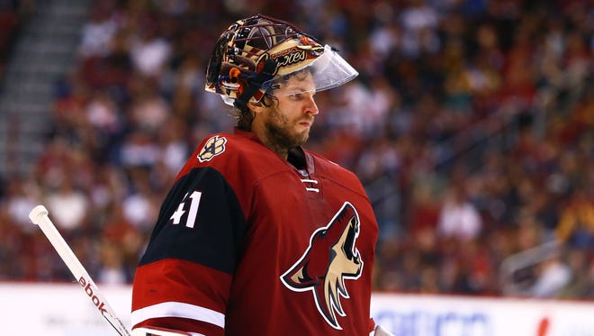 Goalie Mike Smith. He was traded from the Coyotes to the Flames for goalie Chad Johnson and defenseman Brandon Hickey