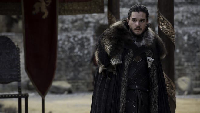 This is a first: Jon Snow in King's Landing. He comes south in the finale to convince the Lannisters to press the pause button on the current war and unite against the White Walkers, who also appear to be heading south.  (Episode 7)