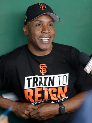Barry Bonds joined the Giants at their spring training facility on Wednesday.