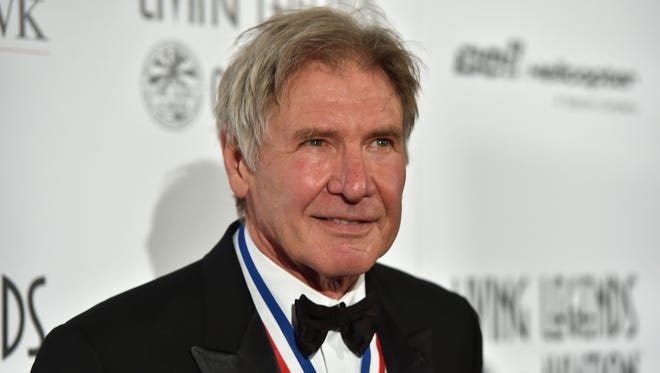 Harrison Ford, actor and pilot, attends the Annual "Living Legends of Aviation"  on Jan. 16, 2015 in Beverly Hills.