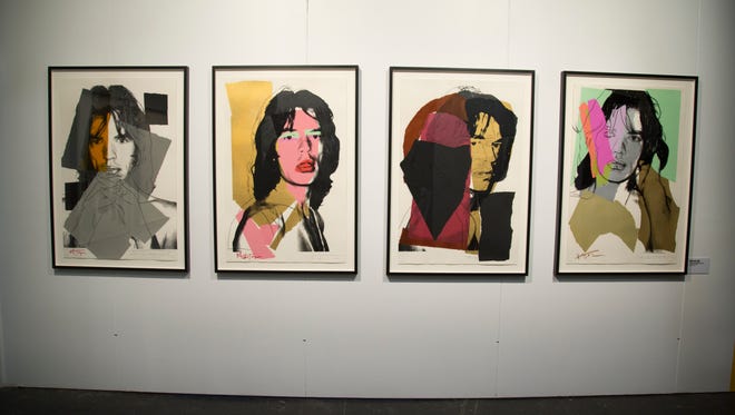 Prints of Mick Jagger by Andy Warhol from the 1960s.