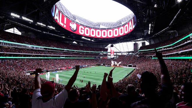 Atlanta United broke its own MLS single-game attendance record with a crowd of 71,874 at Mercedes-Benz Stadium for its game against Toronto FC. Atlanta also set a season record with an average of 48,200 a game.