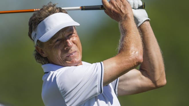 Langer during the final round of the Senior PGA Championship in 2016