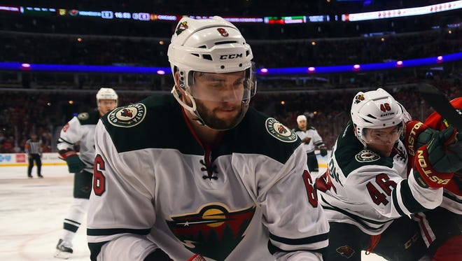 The Wild traded defenseman Marco Scandella and forward Jason Pominville to the Sabres for Tyler Ennis and Marcus Foligno. Minnesota also received a third-round pick and sent a fourth-round pick to Buffalo.