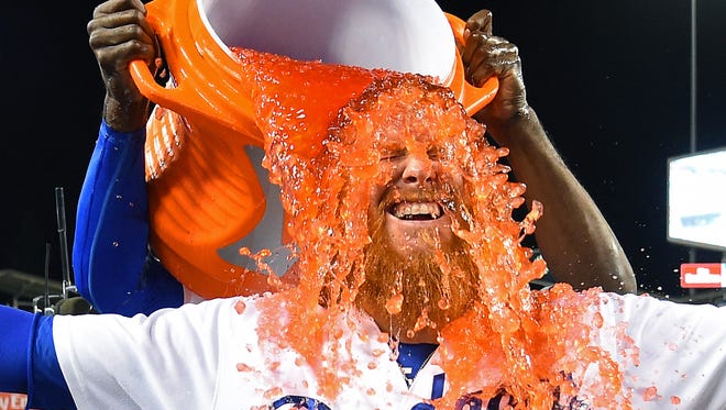 July 26: Justin Turner hits in the game-winning run in the bottom of the ninth and the Dodgers came from behind for their eighth walk-off victory as they swept the Twins.