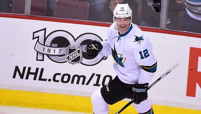 Forward Patrick Marleau. He signed a three-year, $18.75 million deal with the Maple Leafs, ending his 19-season run with the Sharks.
