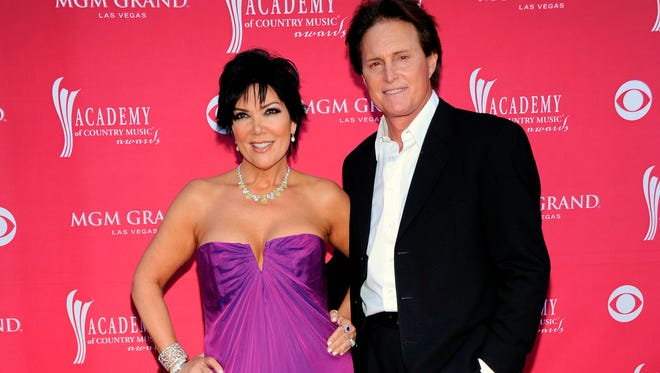Kris Jenner, left, and her husband Bruce at the 44th Annual Academy of Country Music Awards in Las Vegas in 2009.
