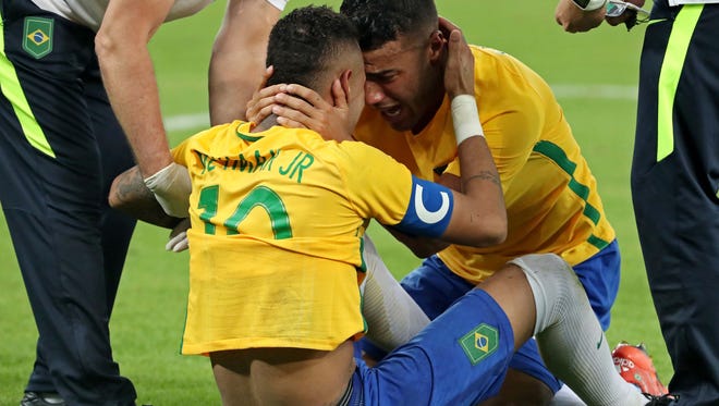 Aug. 20: Neymar and the Brazilian men's soccer team were overcome by emotion after defeating Germany to win the gold medal on home soil. The victory was a measure of revenge after the Germans embarrassed Brazil in a 7-1 defeat during the 2014 World Cup in Rio.