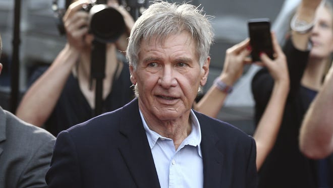 Harrison Ford in December 2015 at a Star Wars fan event in Sydney, Australia.