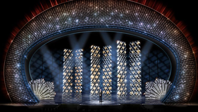 Sketch of a set design for the 89th Academy Awards