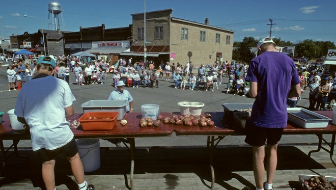 In Minnesota, the Potato Days Festival brings peeling contests, mashed potato sculpting, potato picking, cook offs, pancakes, dumplings, sausage and more potato-themed events to Barnsville, July 25-26.