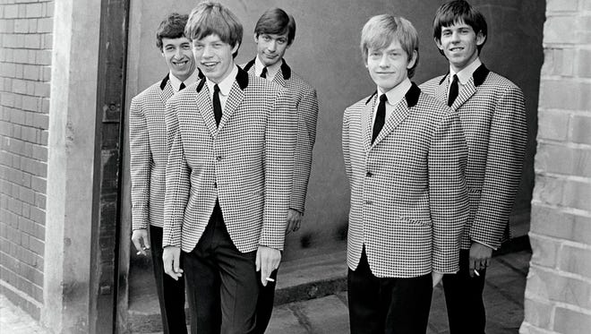 The band's black-and-white checkered jackets, worn as they got their start in the 1960s, are on display in the style exhibit.