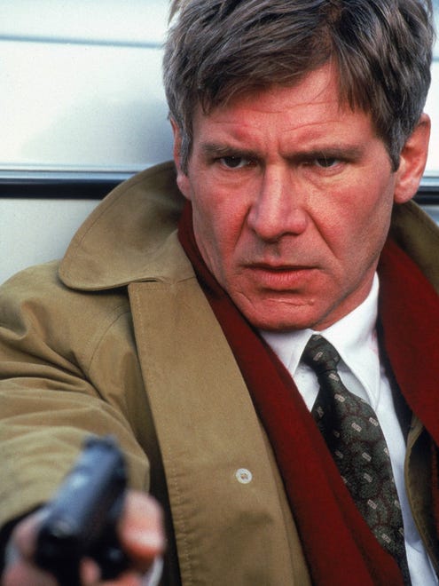 Harrison Ford in a scene from the 1992 motion picture "Patriot Games."