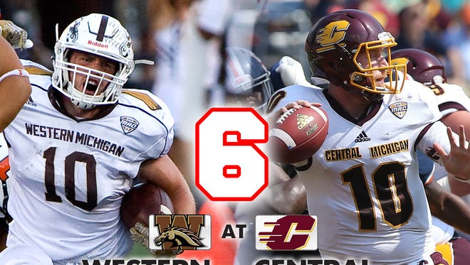 6. Western Michigan at Central Michigan (Saturday at 7 p.m. ET, CBSSN)
