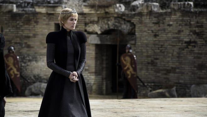 Ladies and gentlemen, HBO presents ... the softer side of Cersei! In this exclusive photo from the 'Game of Thrones' Season 7 finale, we see the current queen has traded her shoulder spikes for a long coat with cap sleeves. It looks like she's arriving for the cease-fire discussion with Jon Snow, Daenerys Targaryen ... and Tyrion, the little brother she loathes and hasn't seen since Season 4. (Episode 7)