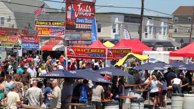 The New Jersey State Barbecue Championship takes place in Wildwood, N.J., July 7-9, with cooking demos and classes, dessert and sauce contests, blues music and the big barbecue competition.