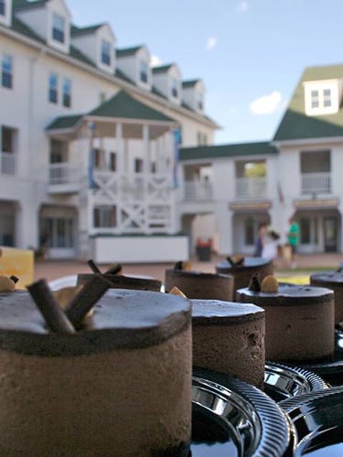 In New Hampshire, Waterville Valley Resort hosts its 18th annual Chocolate Fest on July 29, with chocolate vendors and an outdoor concert in its Town Square.