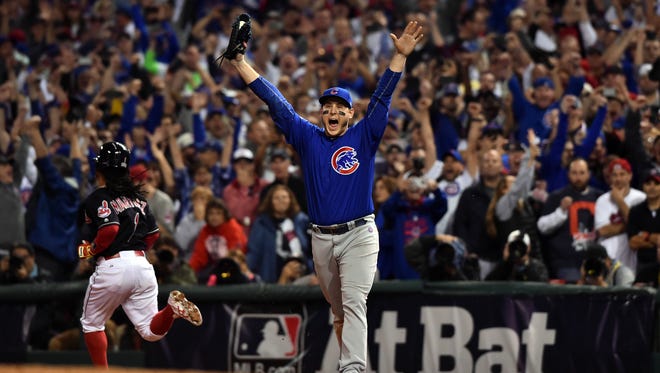 World Series, Game 7: Anthony Rizzo and the rest of Cubs Nation celebrate the title.