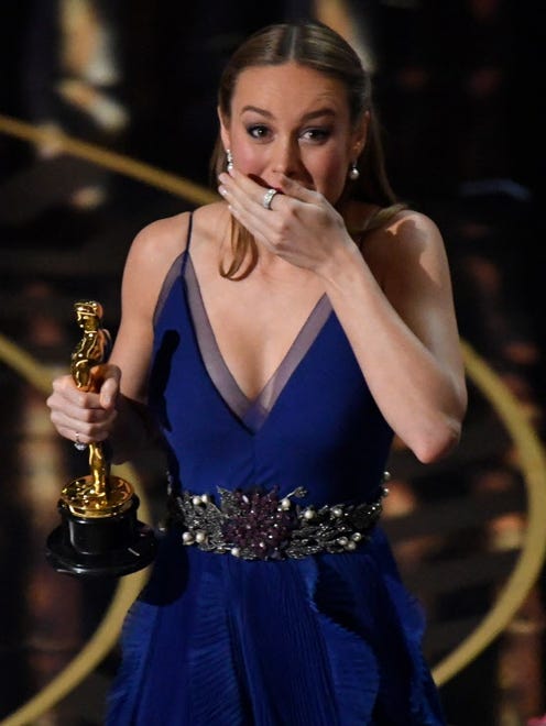 We love to think we ' re seeing authentic astonishment when a nominee wins (pictured: Brie Larson in 2016). But " we practice (speeches) in the shower, in the car, when we think no one ' s listening, " says industry publicist Bumble Ward. " Most people have something ready to go.