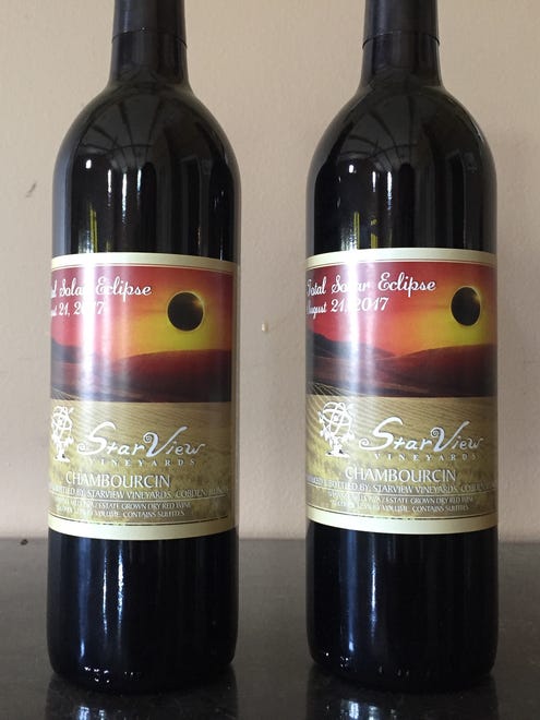 StarView Vineyards is releasing a special label wine to commemorate the total solar eclipse on August 21.