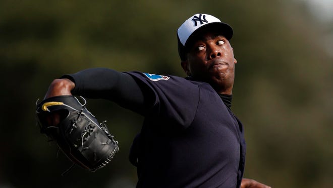 2016: Yankees closer Aroldis Chapman received a 30-game suspension for a domestic violence incident.