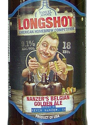 Nanzer's Belgian Golden Ale, brewed by Kevin Nanzer, of Mountain View, Calif., has a 9.1% ABV. The Belgian Golden Ale is featured in the Samuel Adams LongShot series variety pack from Boston Beer Co. in Boston.