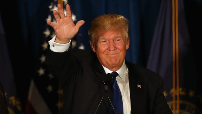 Donald Trump in New Hampshire on Feb. 9, 2016.