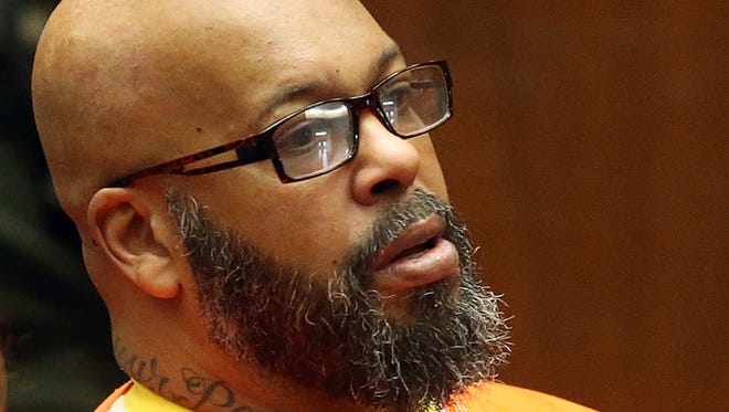 Marion "Suge" Knight in court on robbery charges, in October 2015 in Los Angeles.