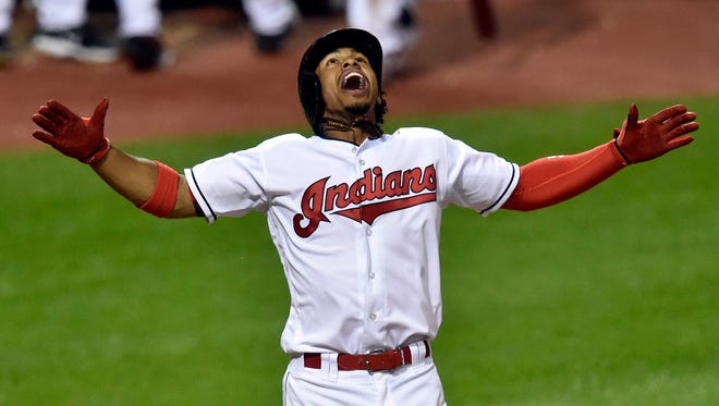 ... followed by Francisco Lindor, for a 4-2 lead.