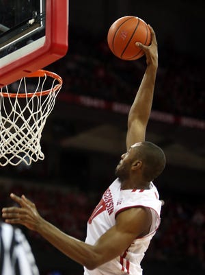 Wisconsin Badgers forward Vitto Brown (30) prepares to dunk the ball during the game with the Minnesota Golden Gophers at the Kohl Center. Wisconsin defeated Minnesota 66-49.