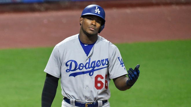 Los Angeles Dodgers right fielder Yasiel Puig reportedly has had his one-game suspension lifted.