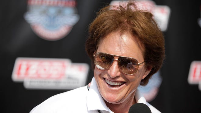 Jenner appears on the red carpet before The 94th running of the Indianapolis 500 race was held at the Indianapolis Motor Speedway on May 30, 2010.