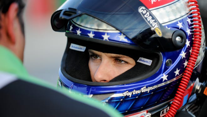 NASCAR Sprint Cup Series driver Danica Patrick during qualifying for the AdvoCare 500 at Atlanta Motor Speedway on Aug 31, 2012.